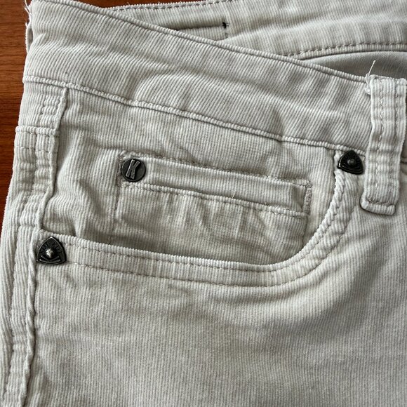 KUT from the KLOTH | Off-White Diana Straight Corduroy Pants, Size 14 - Picture 3 of 5